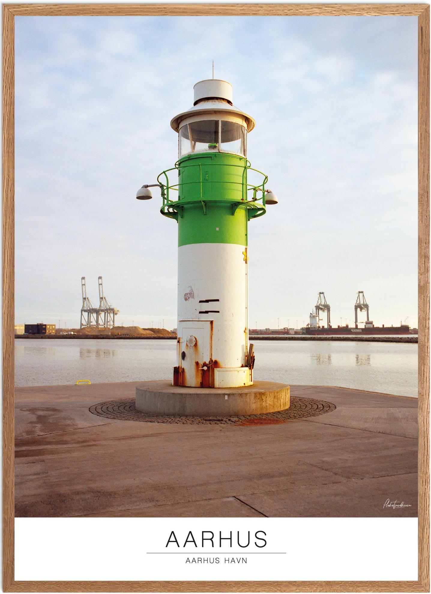 Plakat af Aarhus Havn | Naturplakat til hjemmet