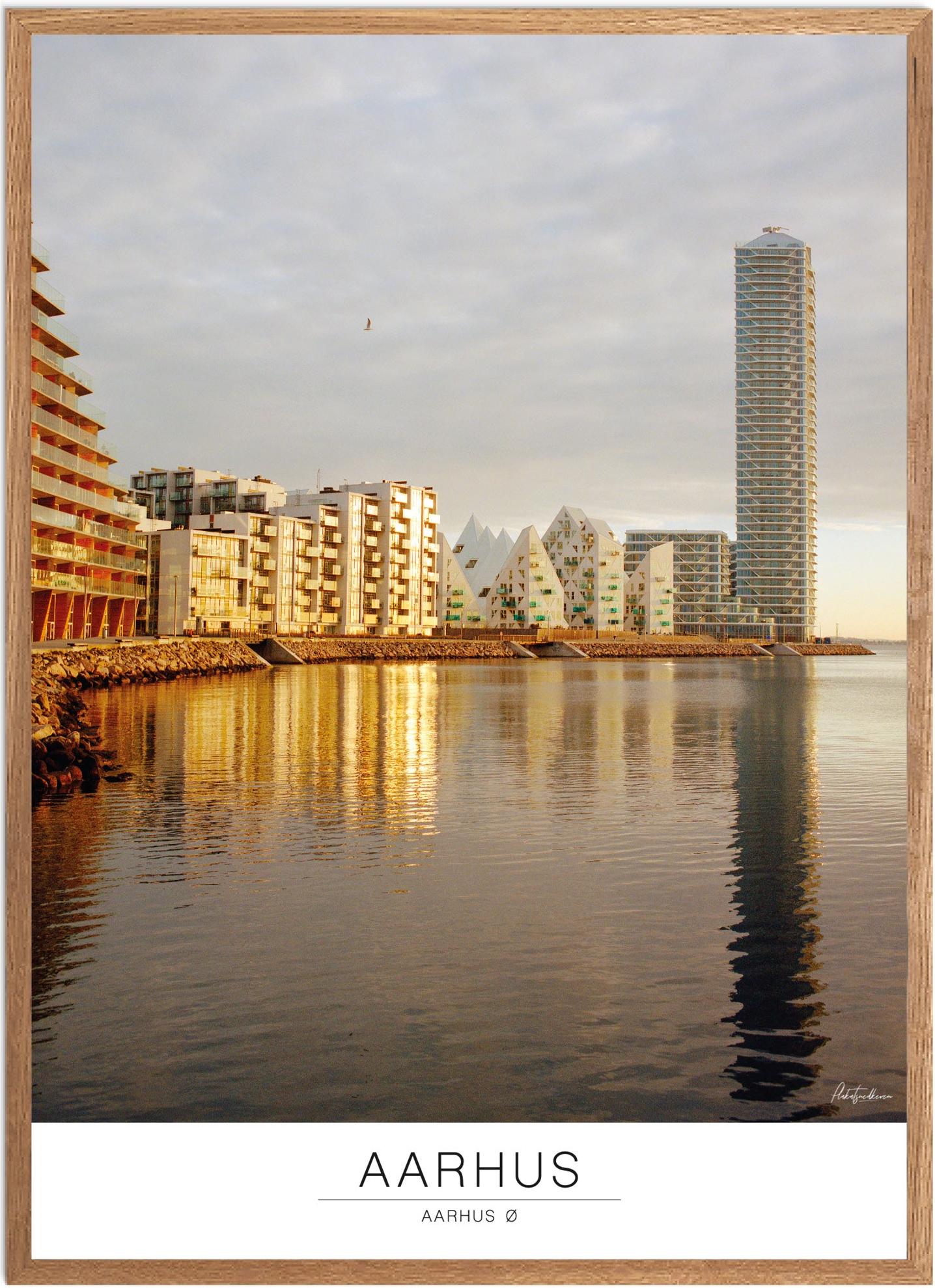 Plakat af Aarhus Ø | Naturmotiv | Unik vægkunst