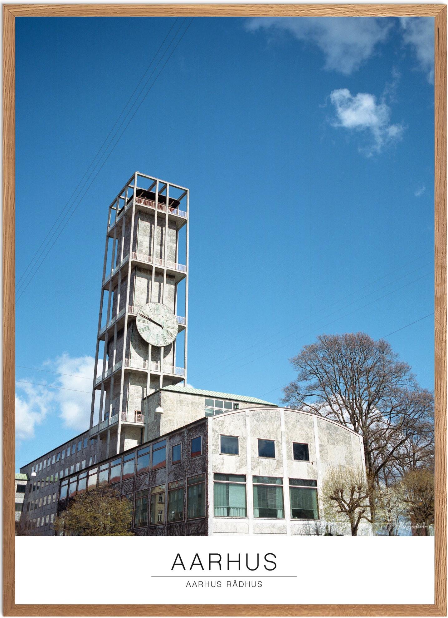 Plakat af Aarhus Rådhus | Smuk Naturplakat til hjemmet