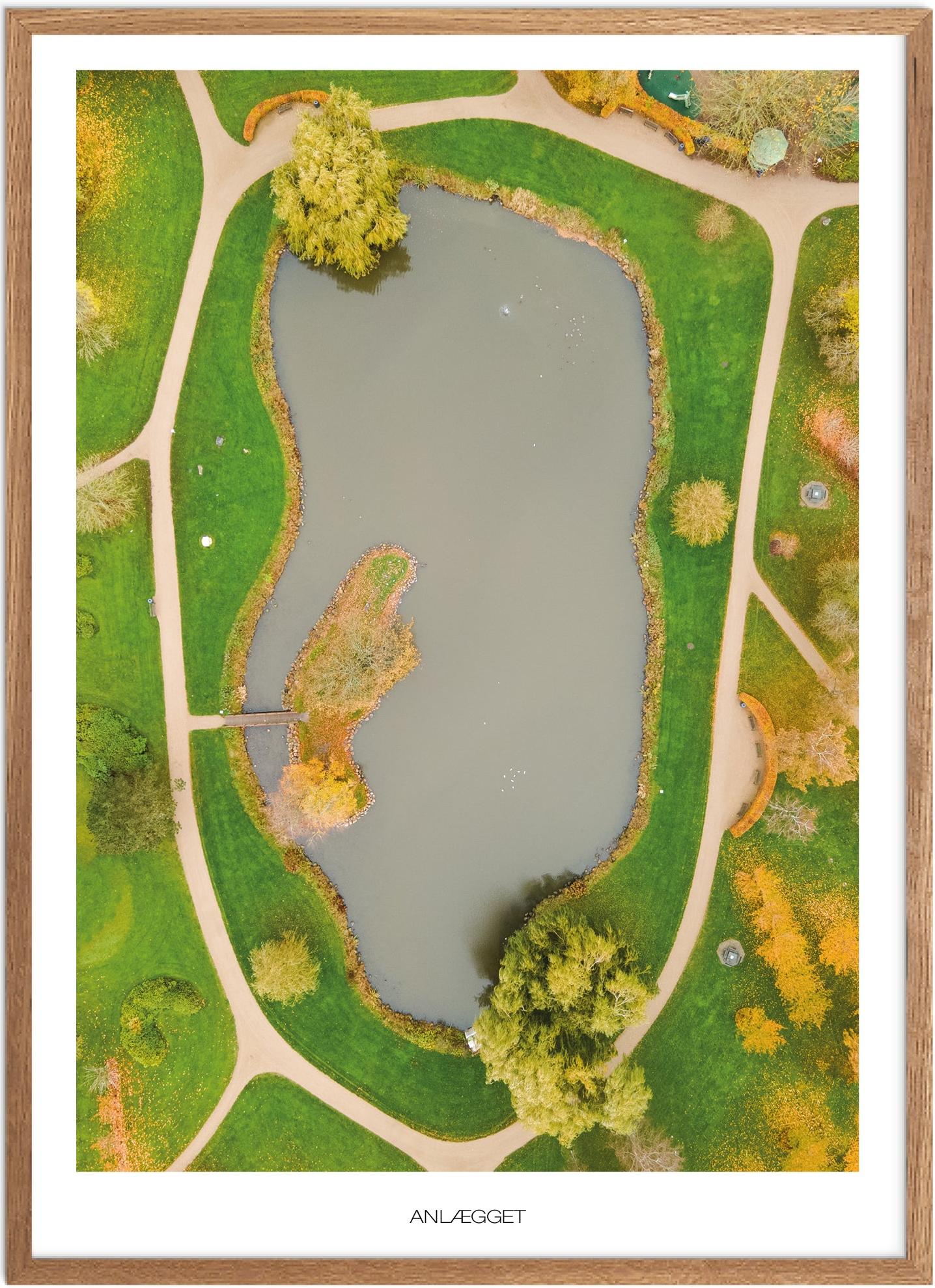 Plakat af Slagelse Lystanlæg - Naturplakat til hjemmet