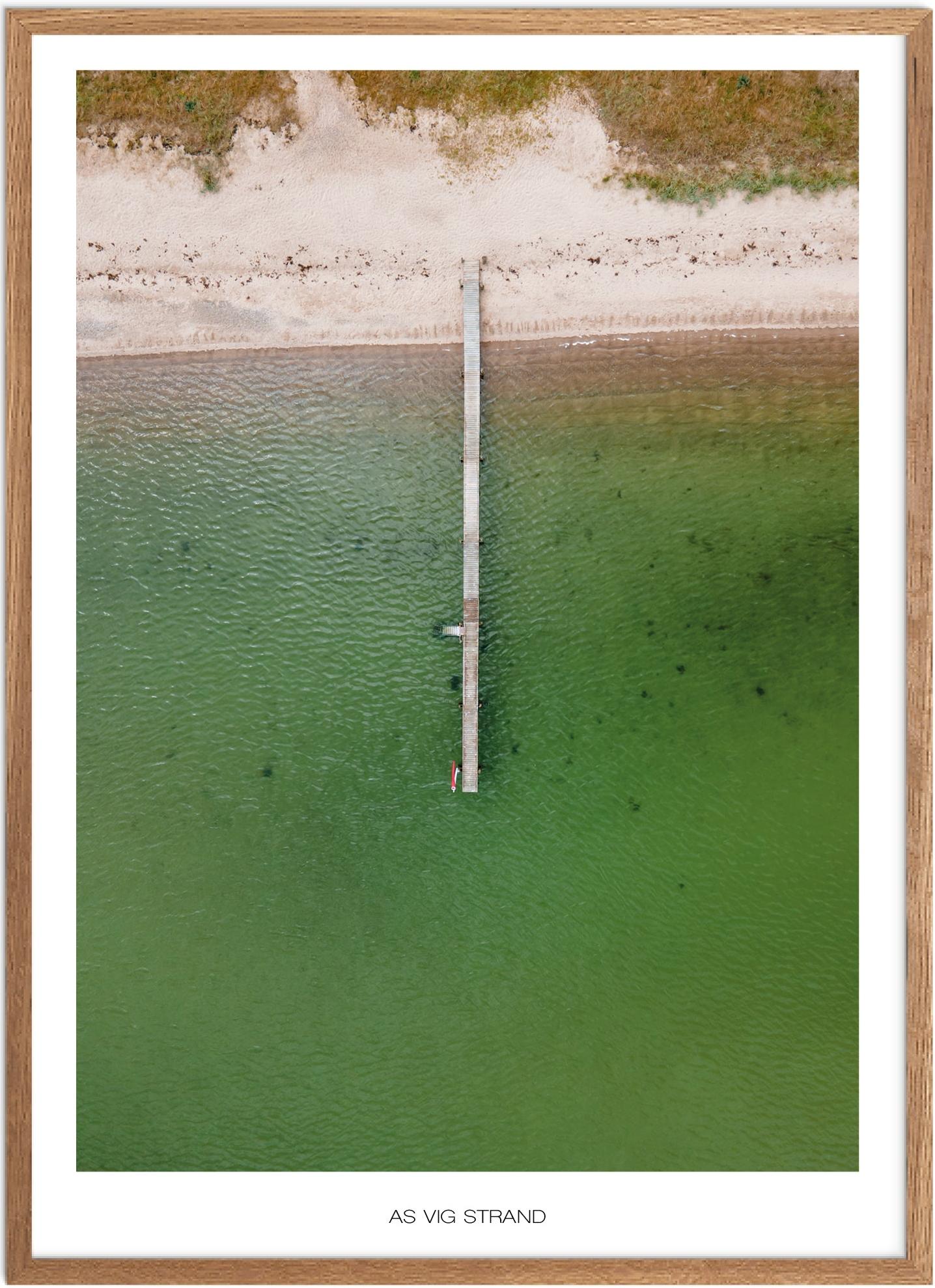 Plakat af As Vig Strand | Naturskøn plakat fra Østjylland