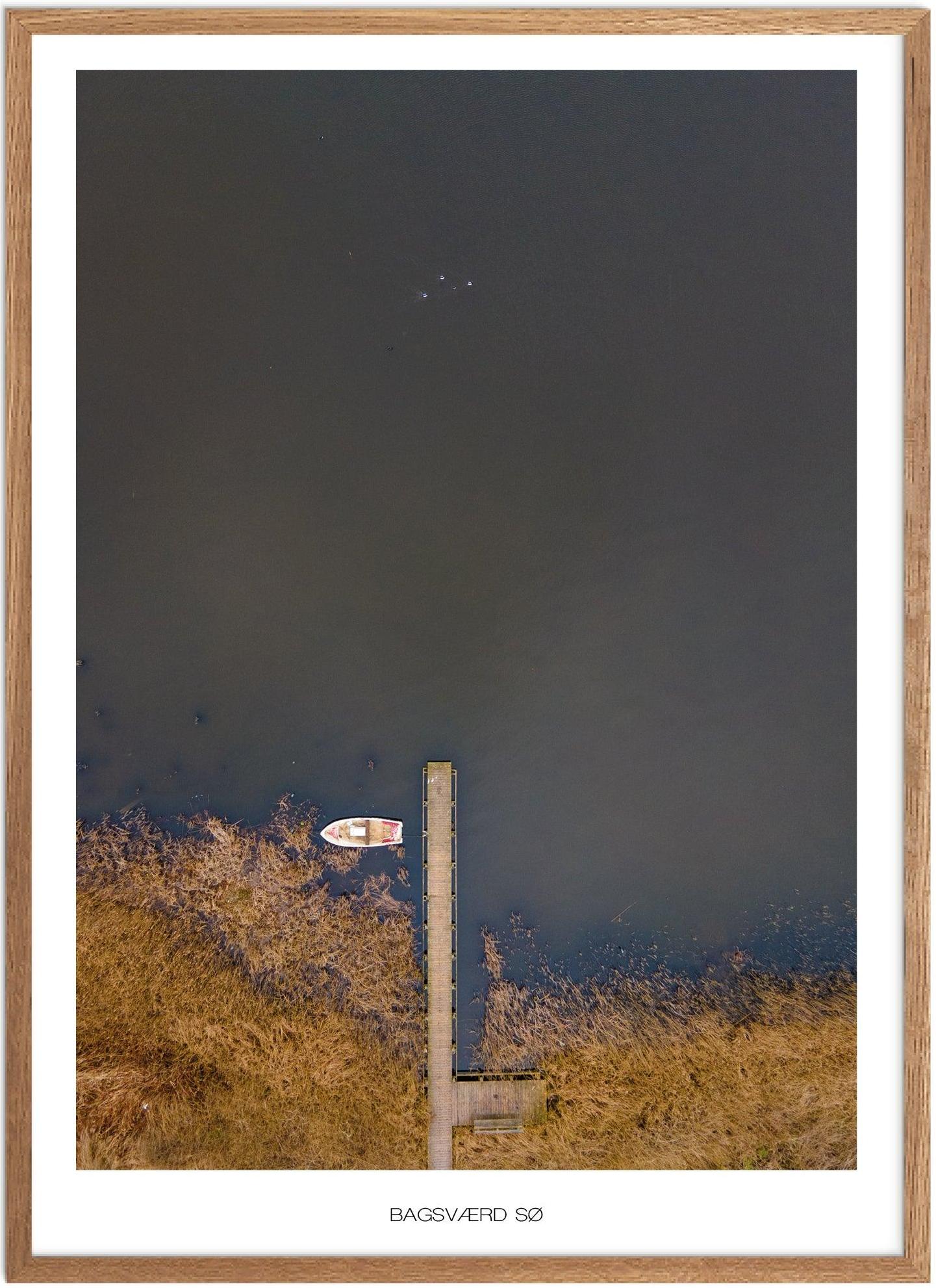 Plakat af Bagsværd Sø | Smuk naturplakat fra Nordsjælland