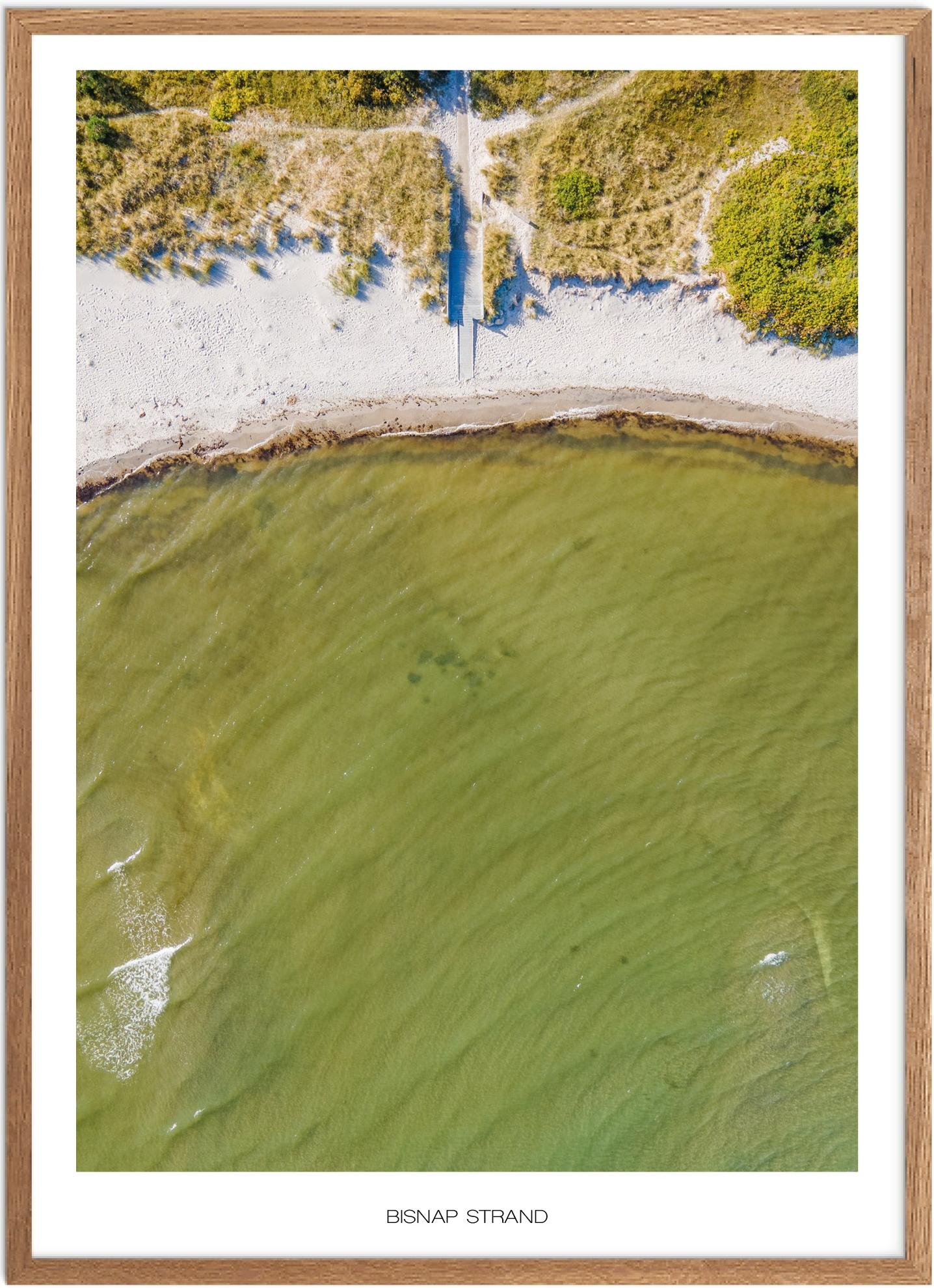 Plakat af Bisnap Strand - Smuk Naturplakat fra Nordjylland