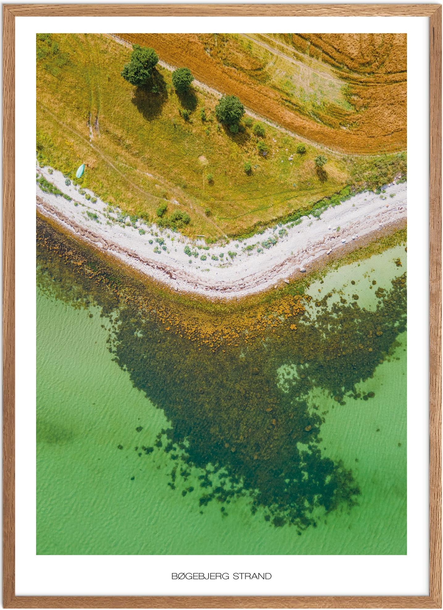 Plakat af Bøgebjerg Strand | Naturplakat fra Fyn