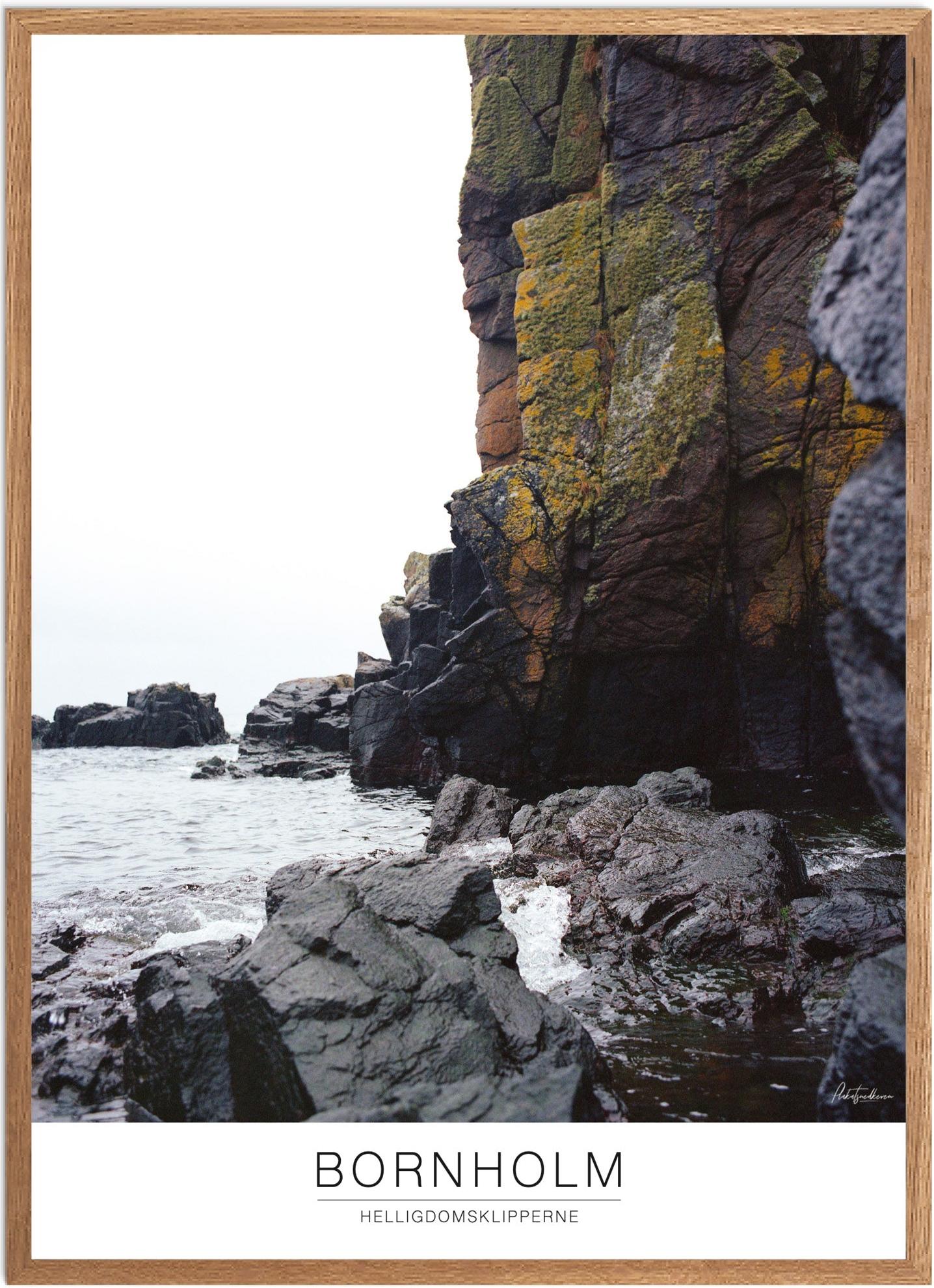 Plakat over Helligdomsklipperne | Naturplakat til hjemmet