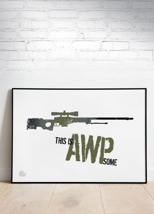 CSGO Plakat - This is AWPsome 2 (Vandret) 40 x 30 cm - Kr. 219