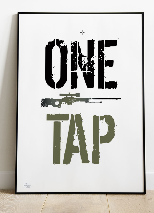 CSGO Plakat - OneTap - Gamer Plakat til 199 kr.