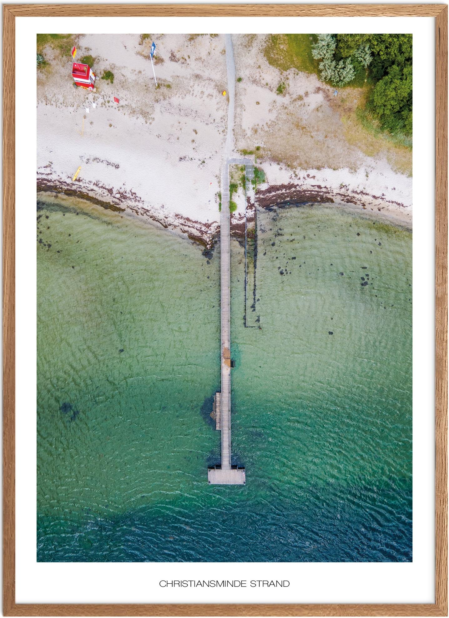 Plakat af Christiansminde Strand | Naturplakat fra Fyn