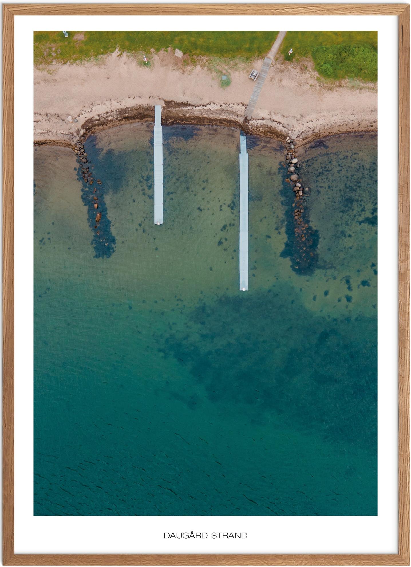 Plakat af Daugård Strand | Naturplakat fra Sydjylland