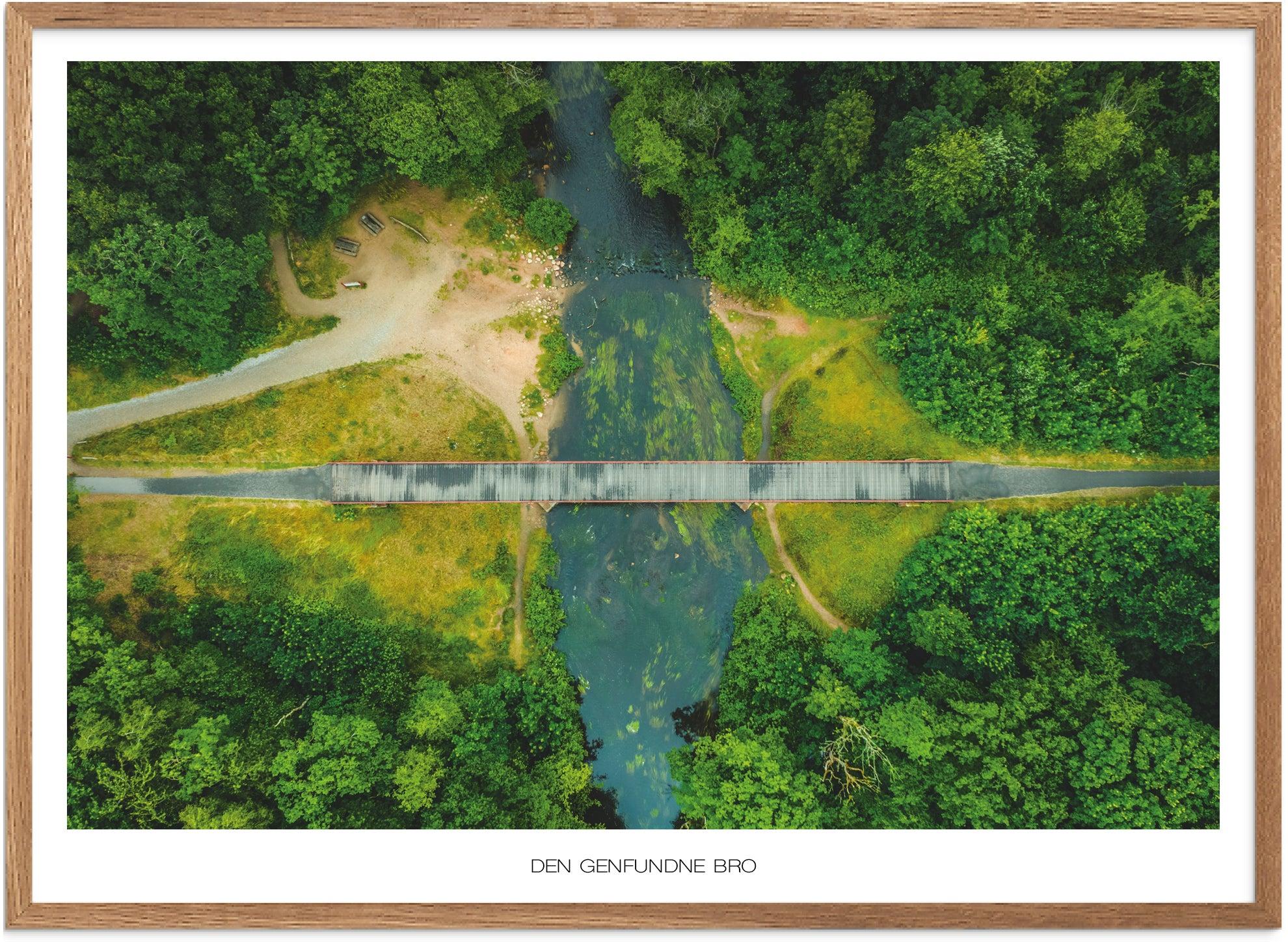 Plakat: Den Genfundne Bro | Naturplakat fra Østjylland