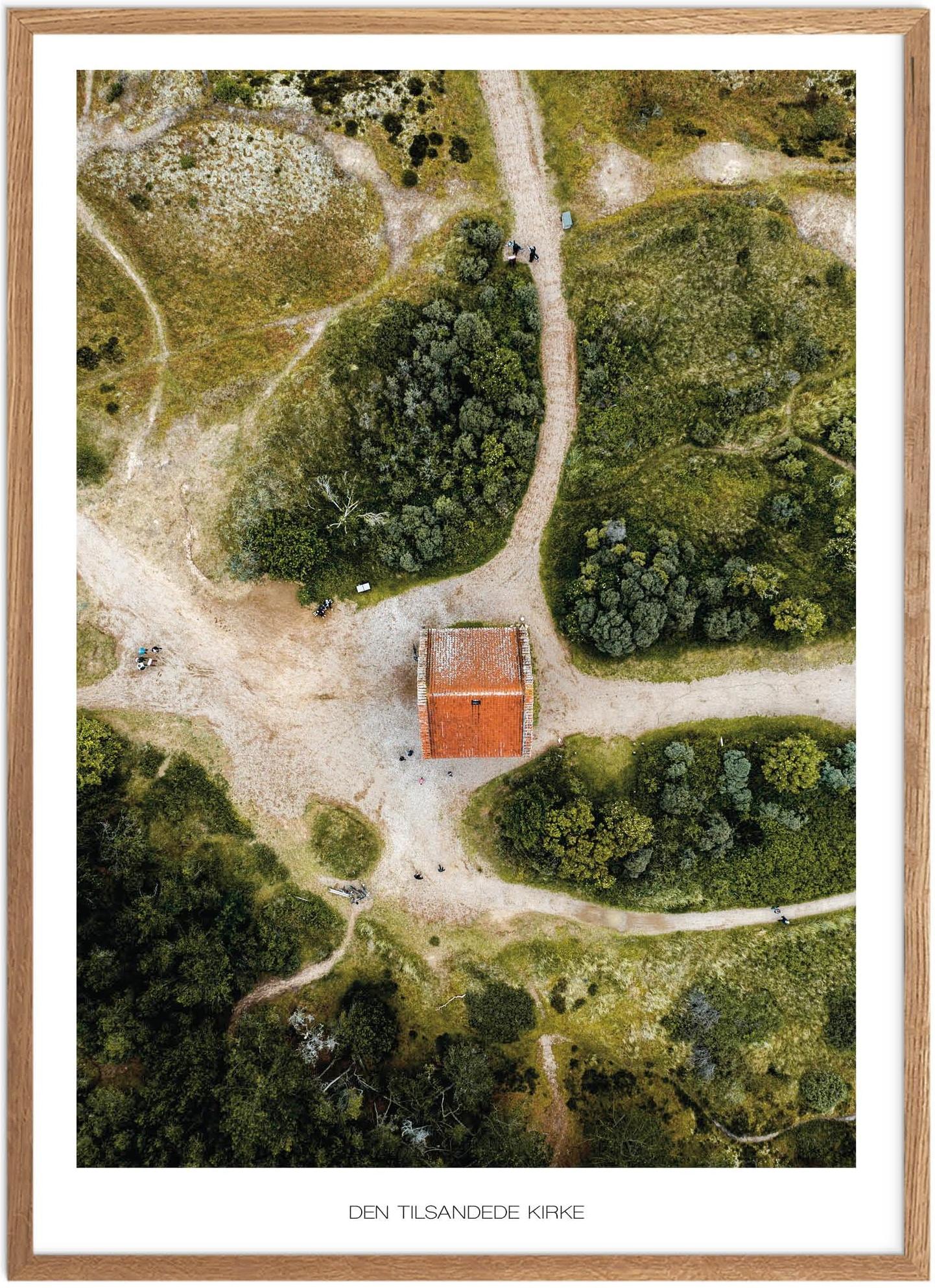 Plakat af Den Tilsandede Kirke | Nordjyllands Naturmotiv