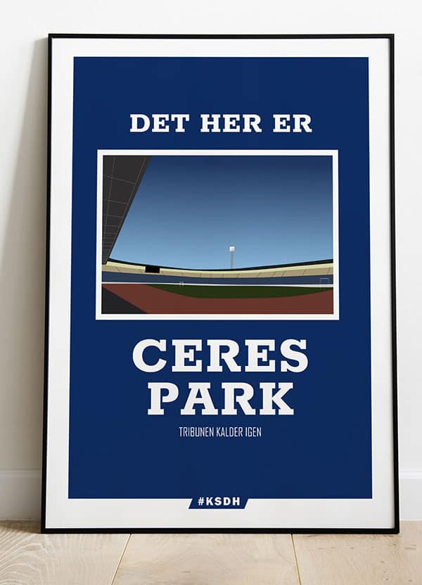 Ceres Park plakat – Fodboldplakat til AGF-fans, A4