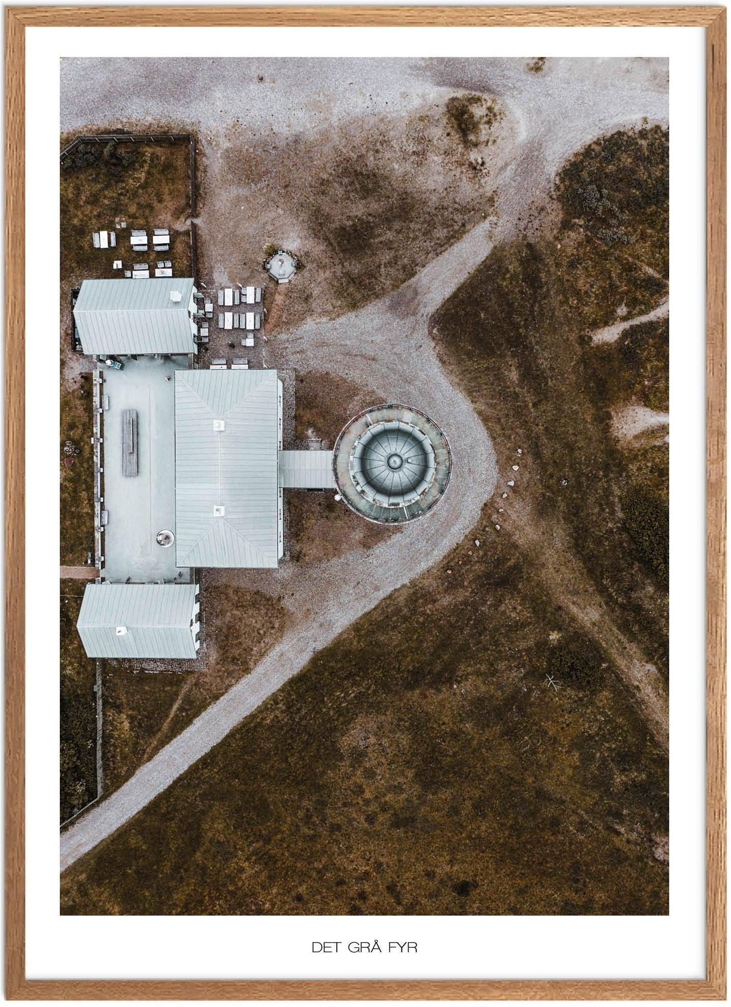Plakat af Det Grå Fyr | Naturplakat fra Nordjylland