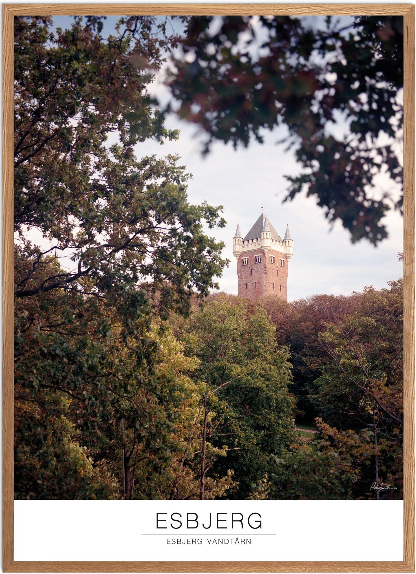 Esbjerg Vandtårn Plakat | Smuk Naturplakat til Dit Hjem