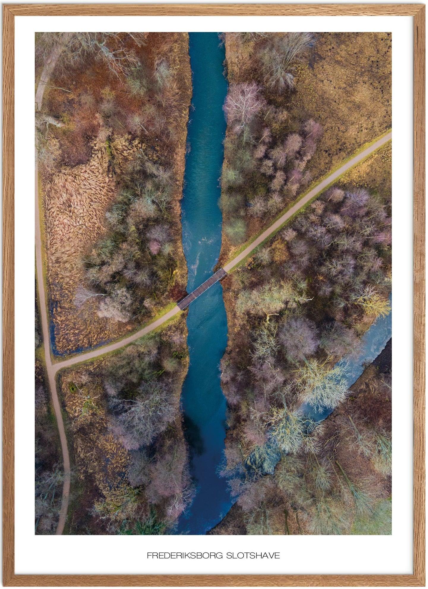 Plakat af Frederiksborg Slotshave | Naturplakat i Nordsjælland