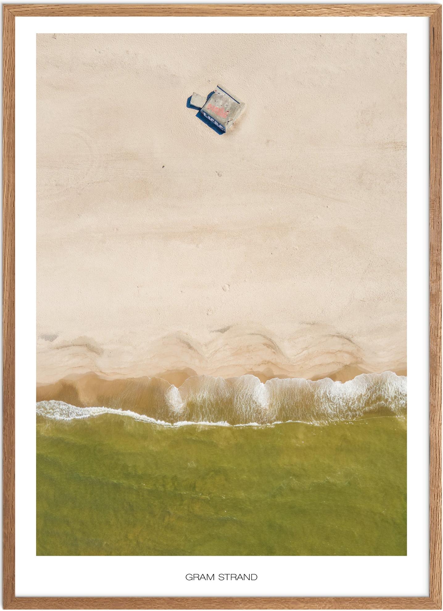 Plakat af Græm Strand | Naturplakat fra Vestjylland