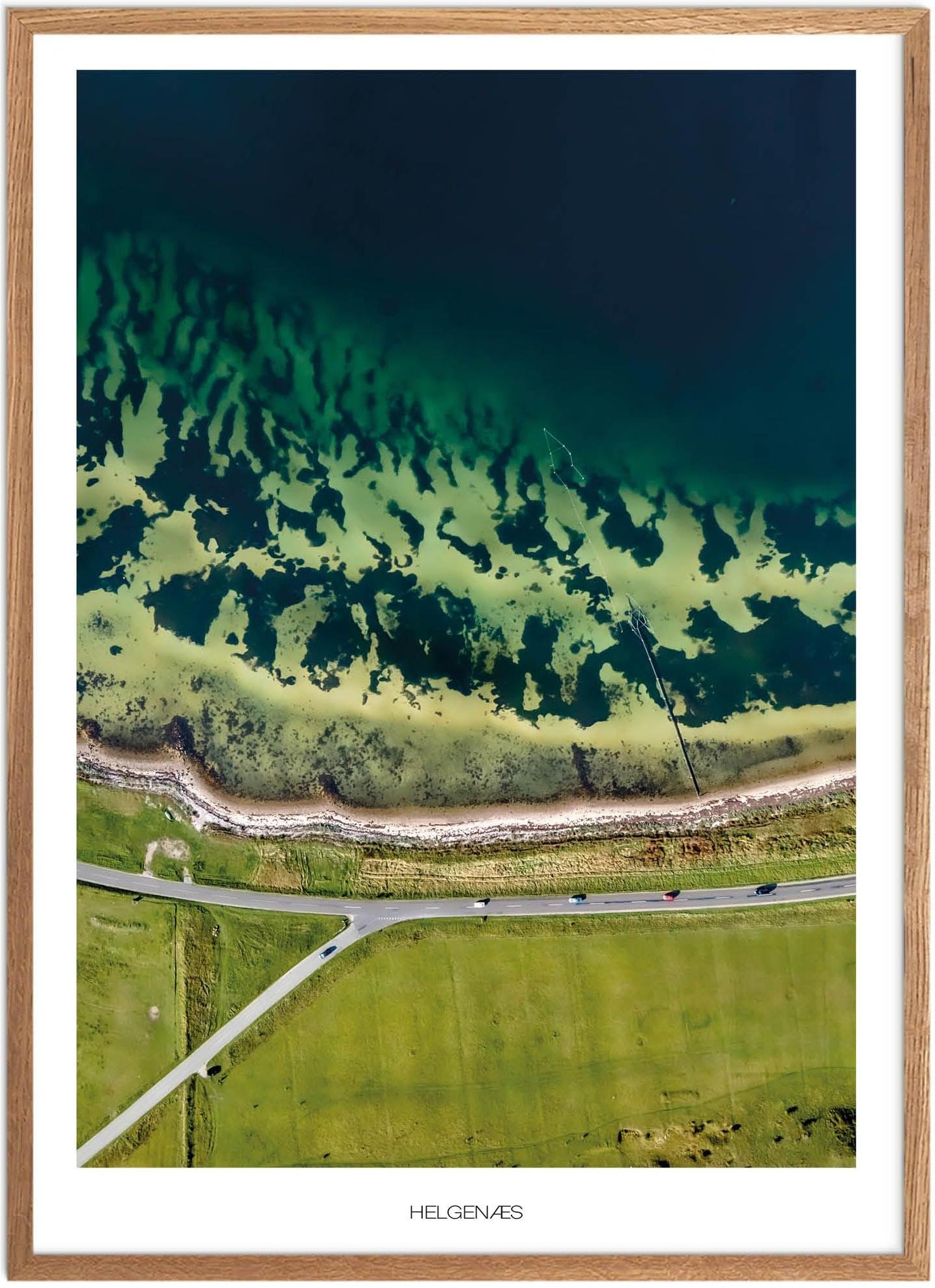 Plakat af Helgenæs | Smuk naturplakat fra Østjylland