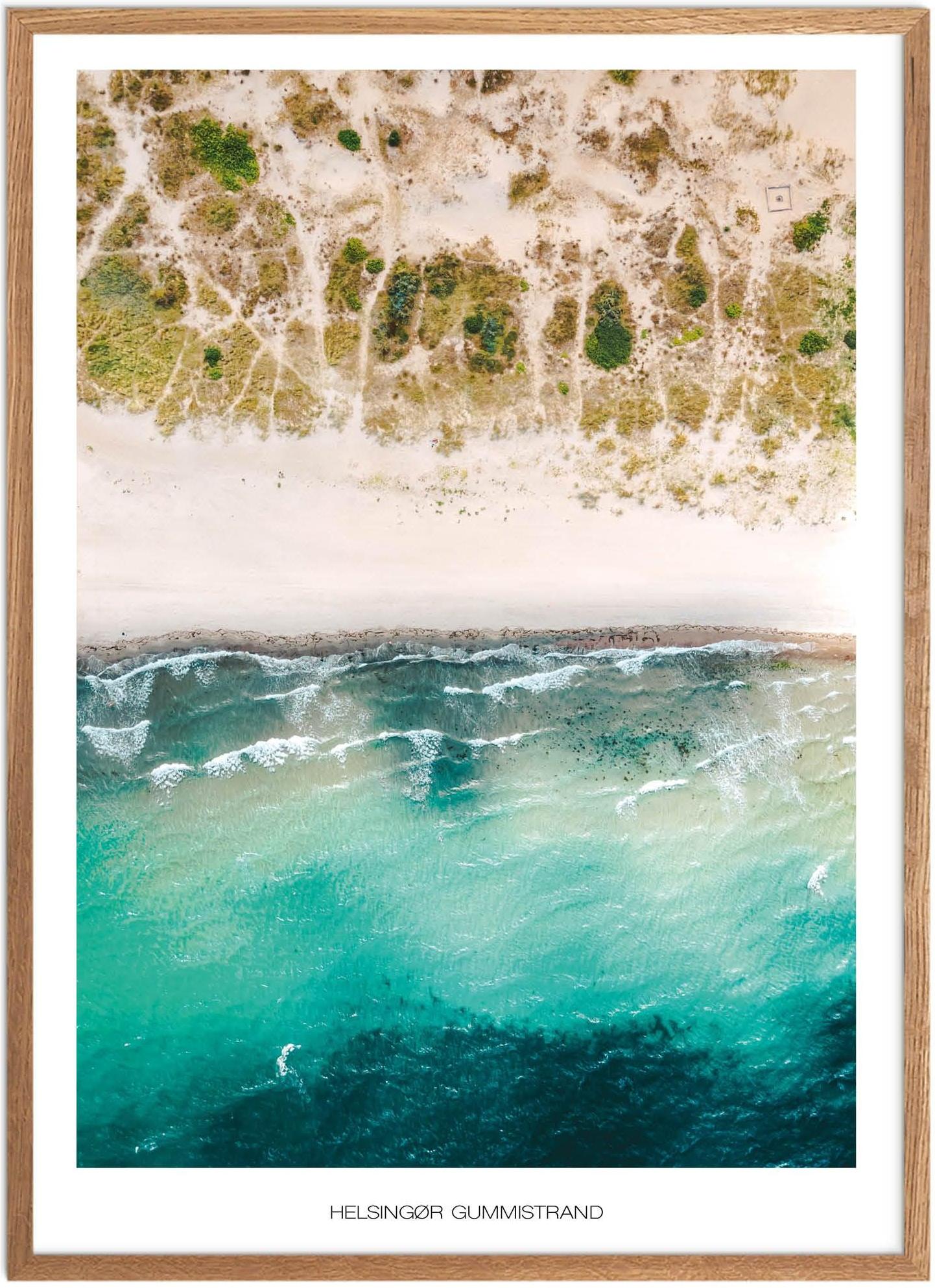 Plakat af Gummistranden i Helsingør | Naturplakat
