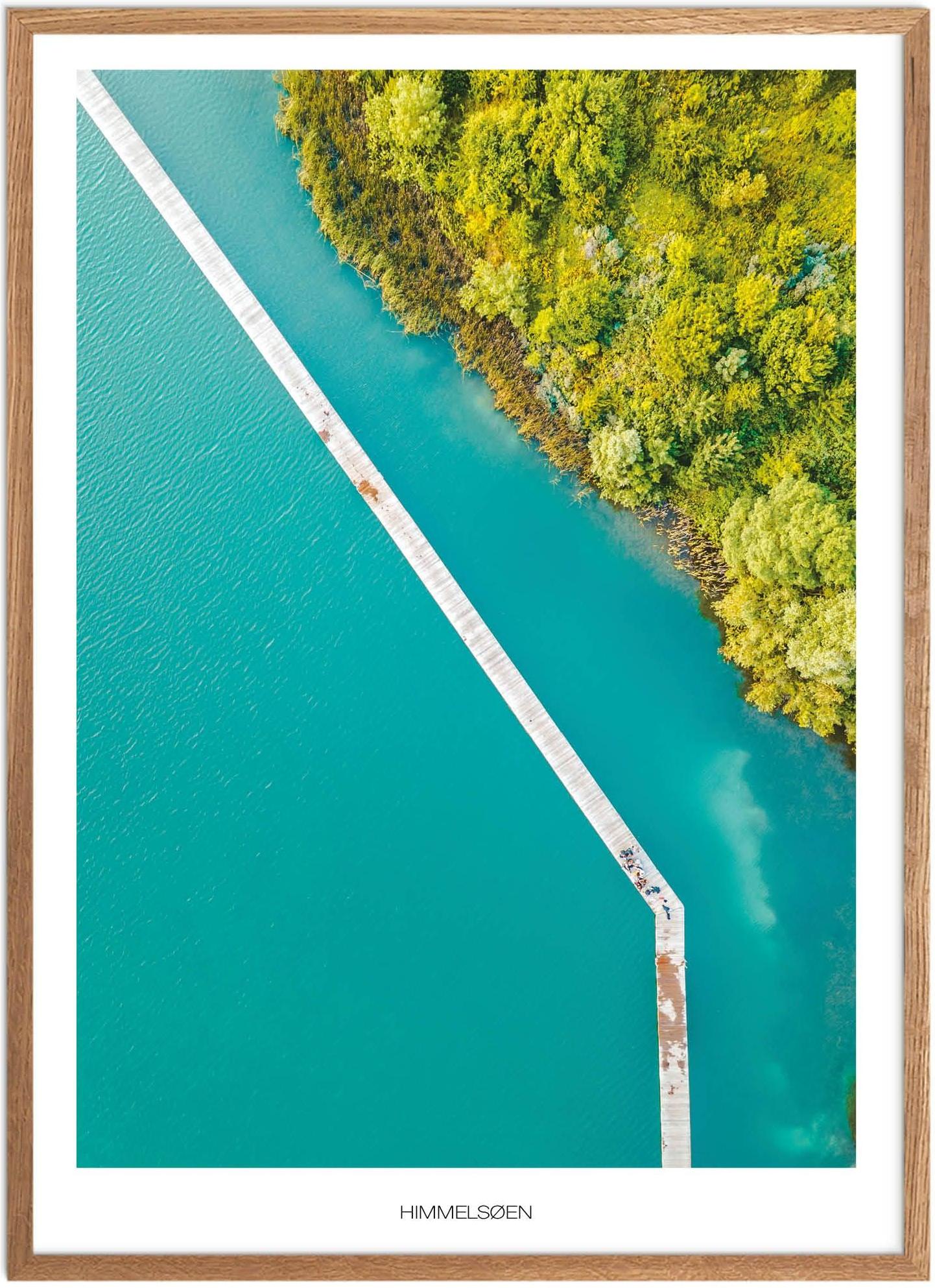 Plakat af Himmelsøen Bro | Naturplakat fra Østjylland