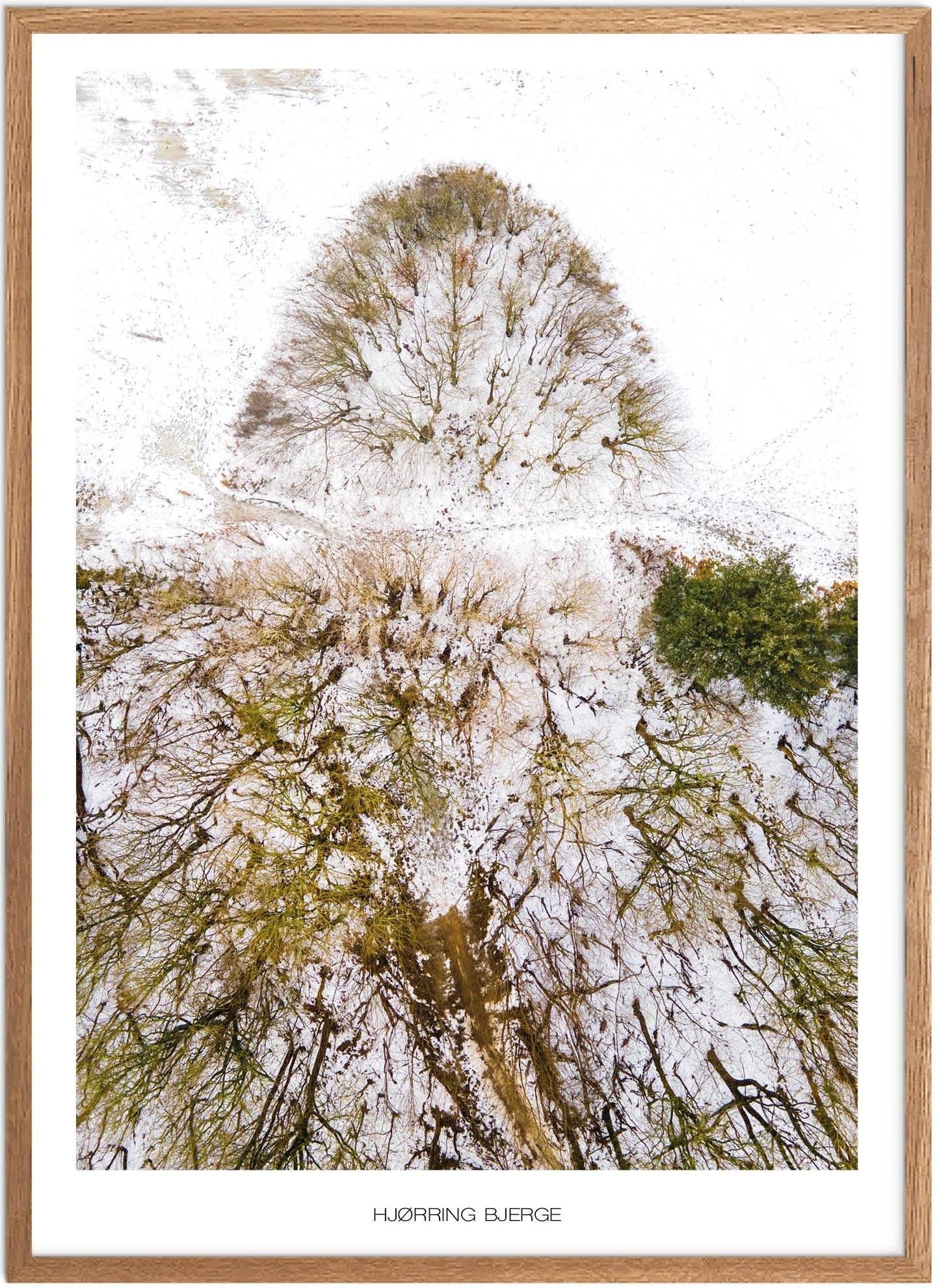 Naturplakat af Hjørring Bjerge - Unik Nordjylland Plakat