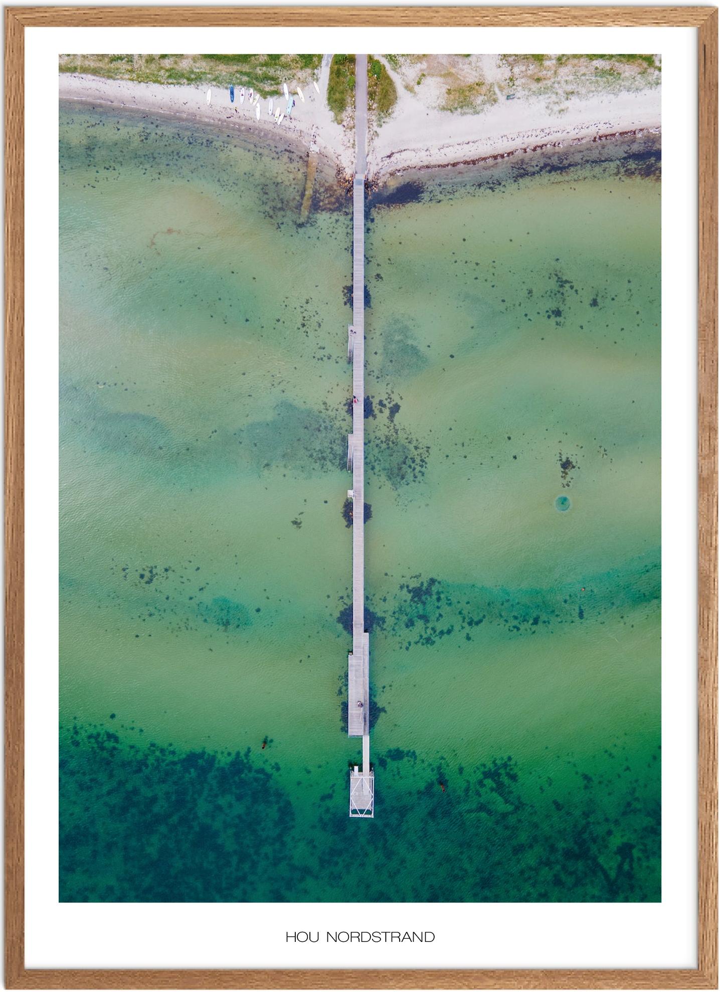 Naturplakat af Hou Nordstrand - Østjylland Plakat