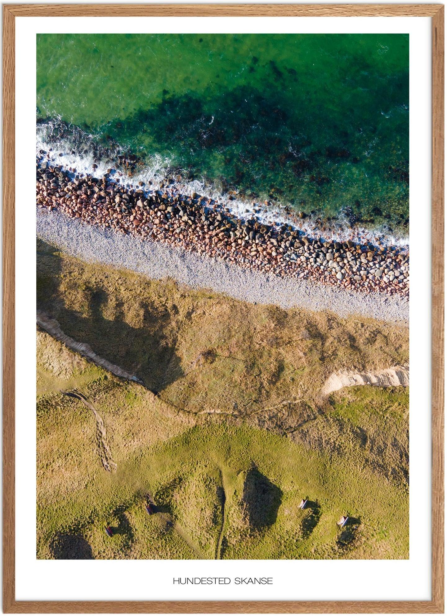 Plakat af Hundested Skanse | Naturplakat Nordsjælland