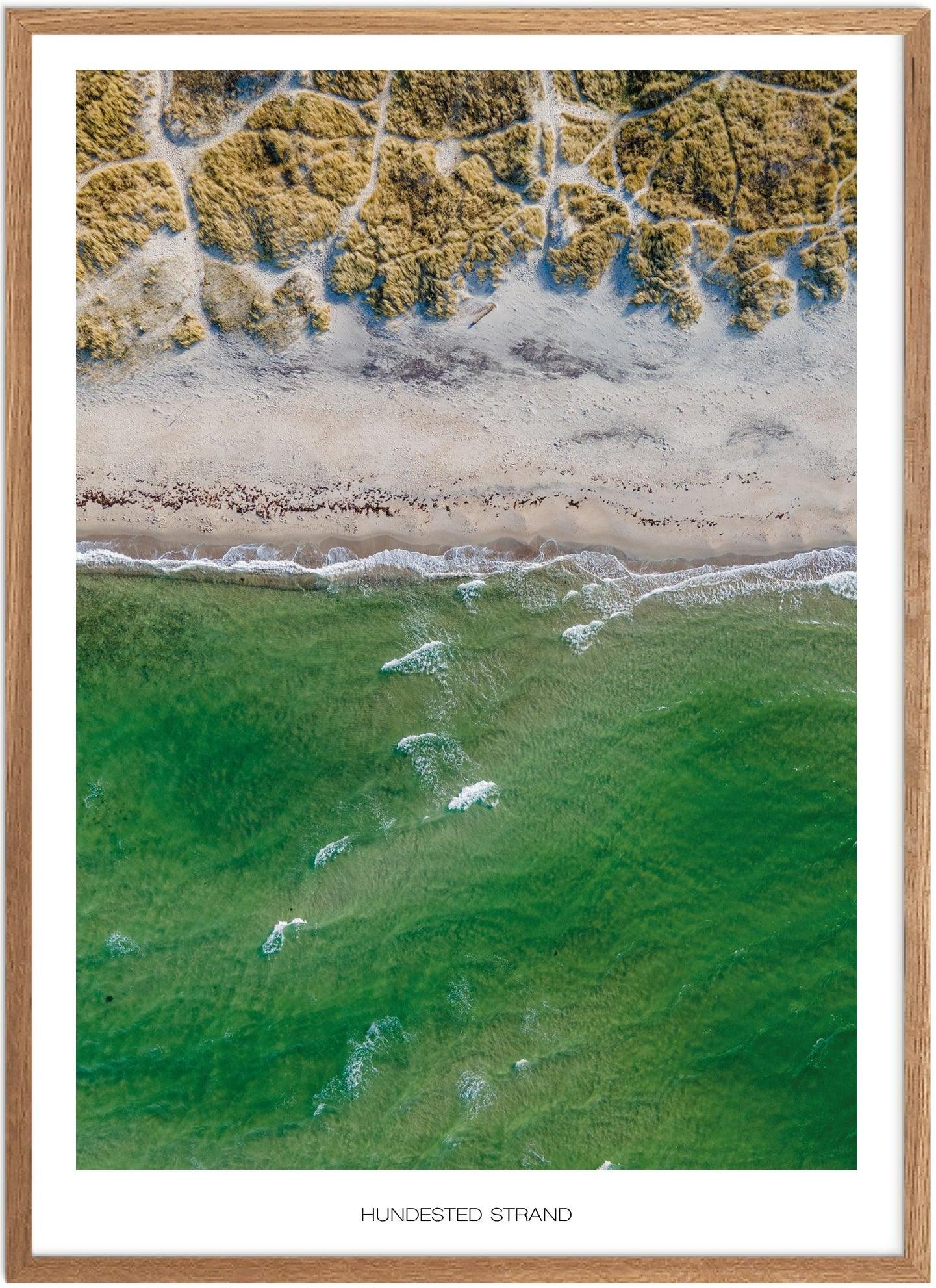 Plakat af Hundested Strand | Smuk naturplakat til hjemmet