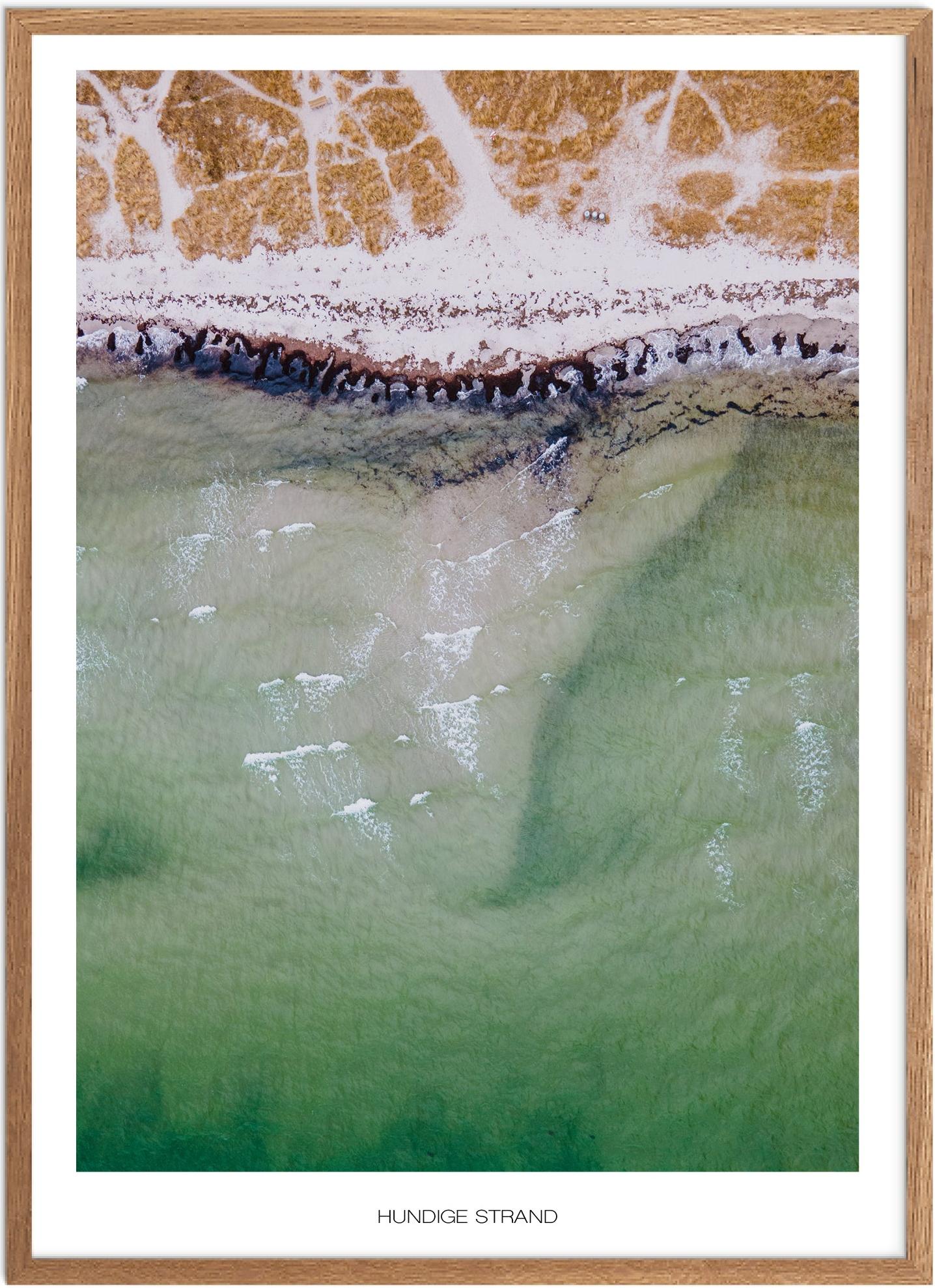 Plakat af Hundige Strand | Naturplakat fra Plakatsnedkeren