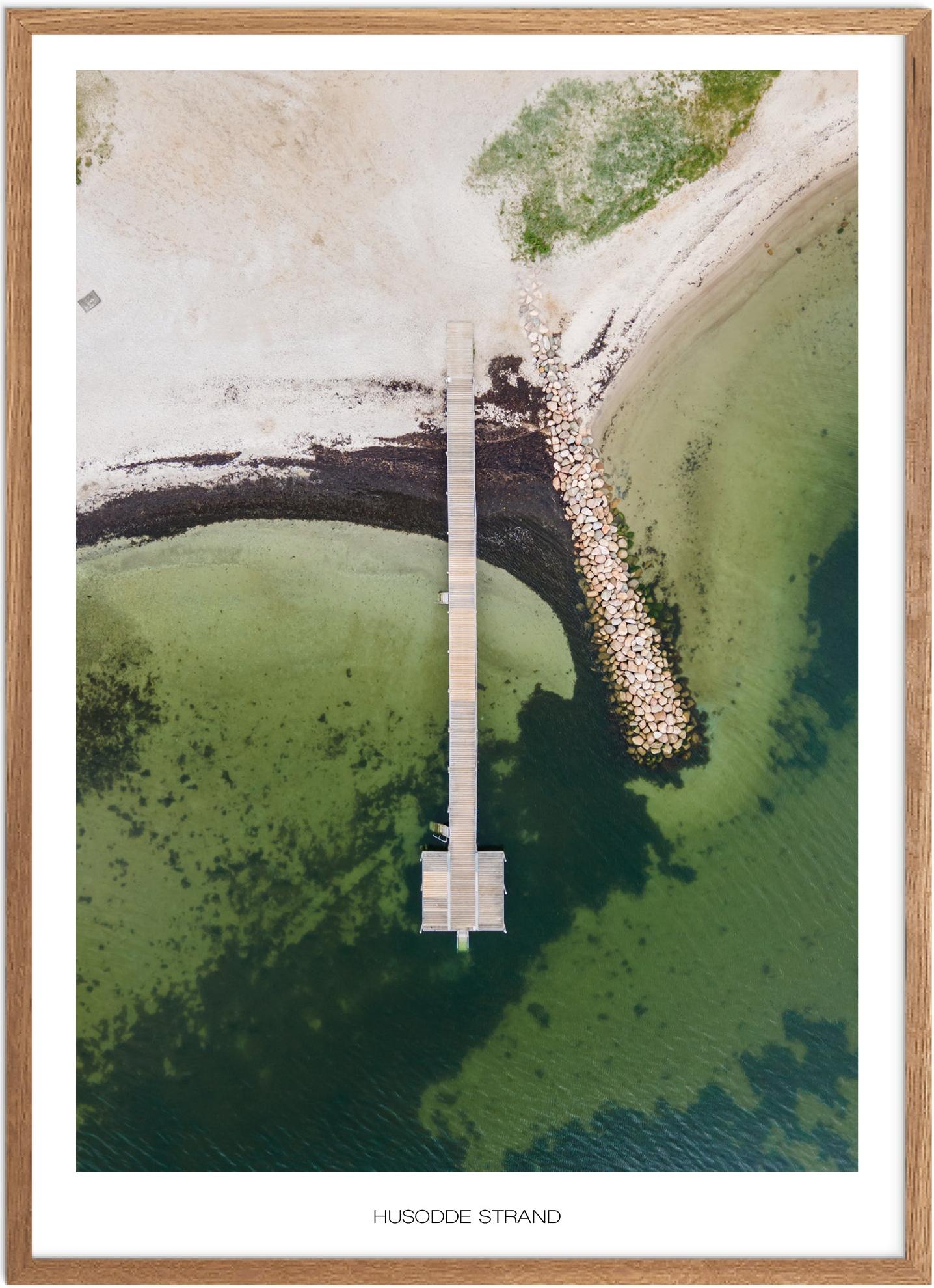 Plakat af Husodde Strand | Naturplakat fra Østjylland