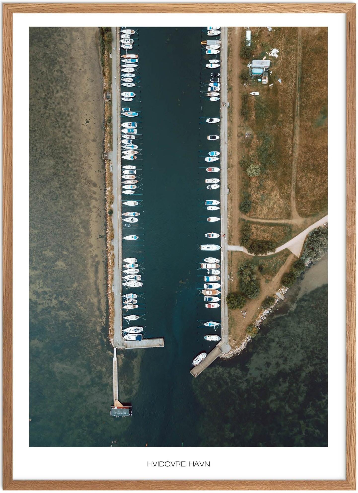 Plakat af Hvidovre Havn | Naturplakat fra Plakatsnedkeren