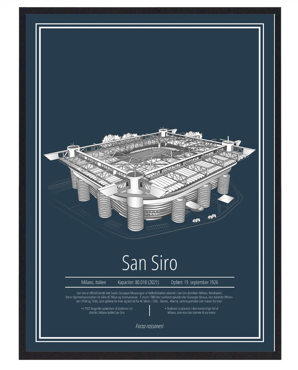 San Siro - Plakat af Inter Milan Stadion