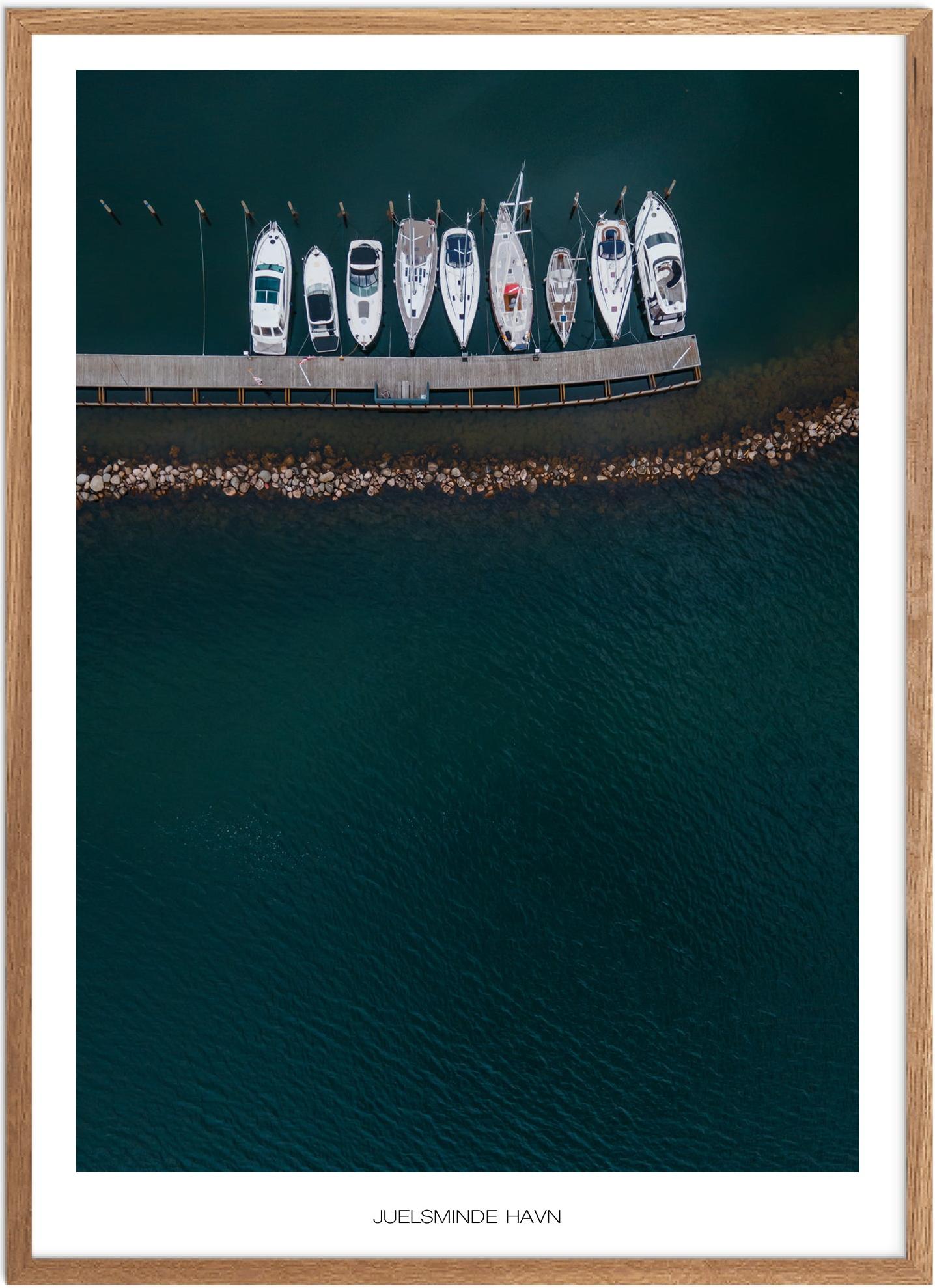 Plakat af Juelsminde Havn | Østjylland Naturplakat