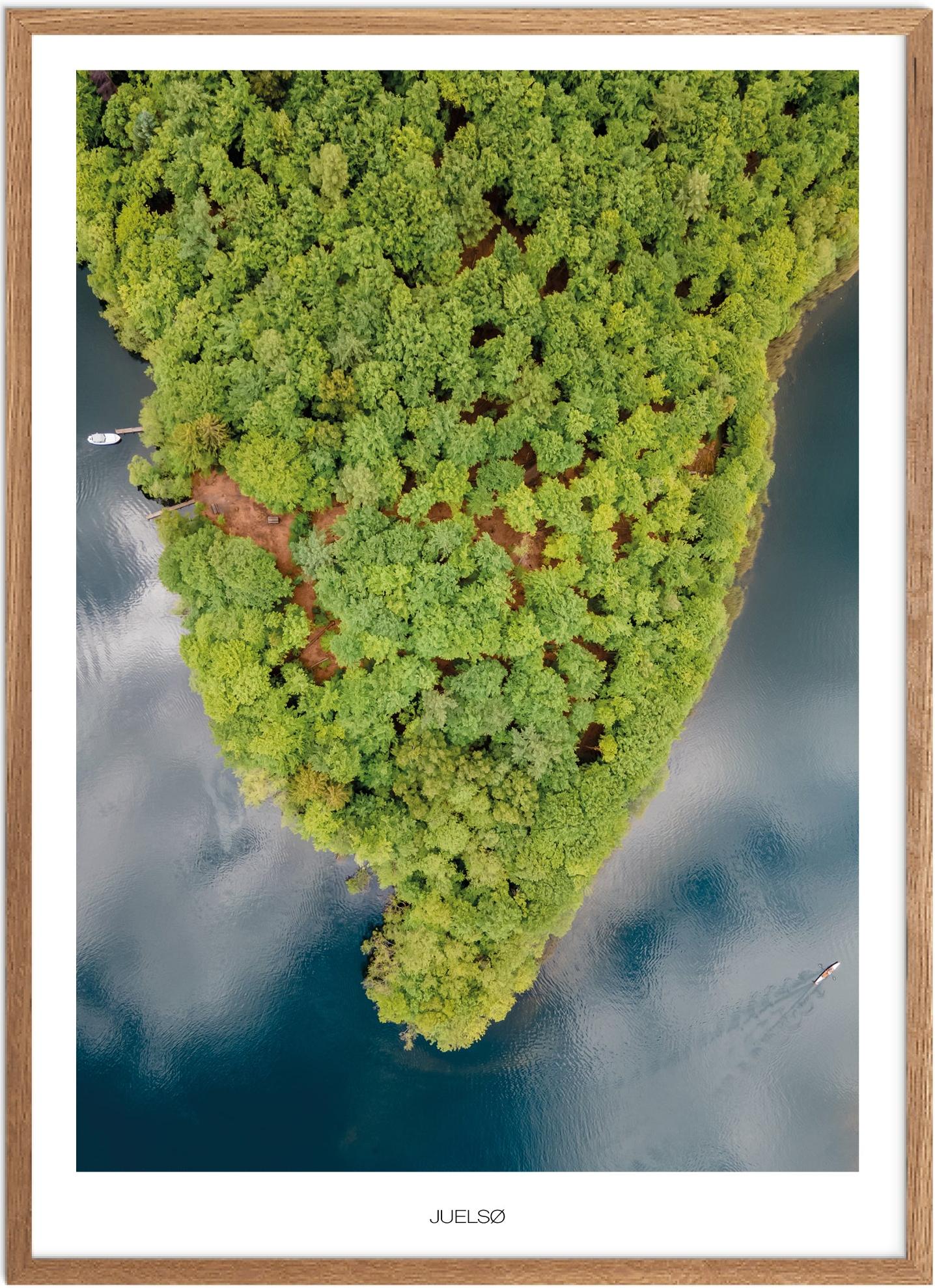 Plakat af Juelsø | Naturplakat fra Plakatsnedkeren