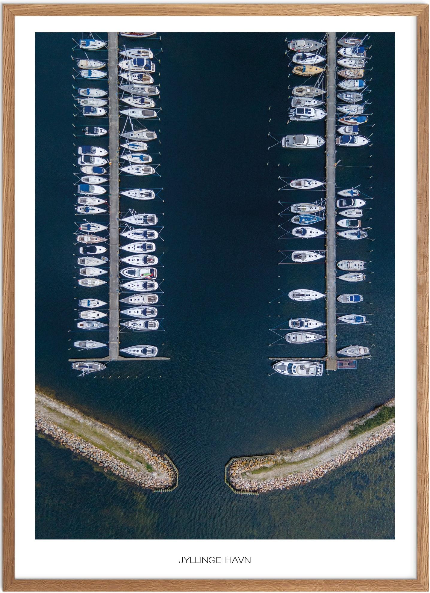 Naturplakat af Jyllinge Havn – Unik udsmykning til hjemmet