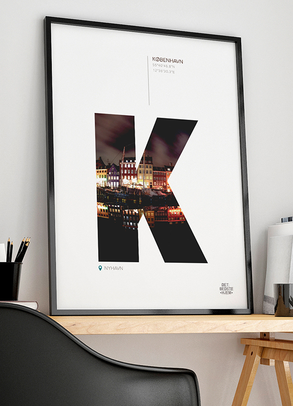 København Plakat – Nyhavn om Aftenen – Kun 199 kr.