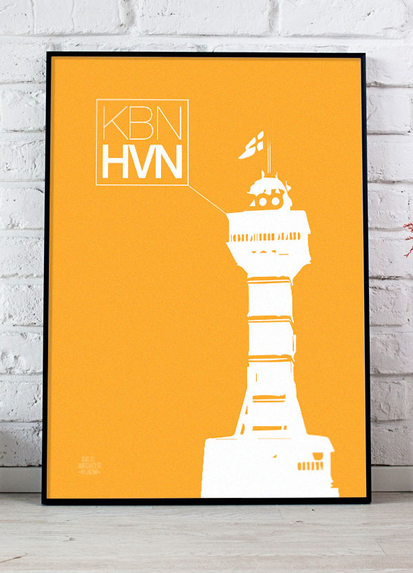 København Zoo Tårn Plakat - A4 Størrelse, Kr. 199,-