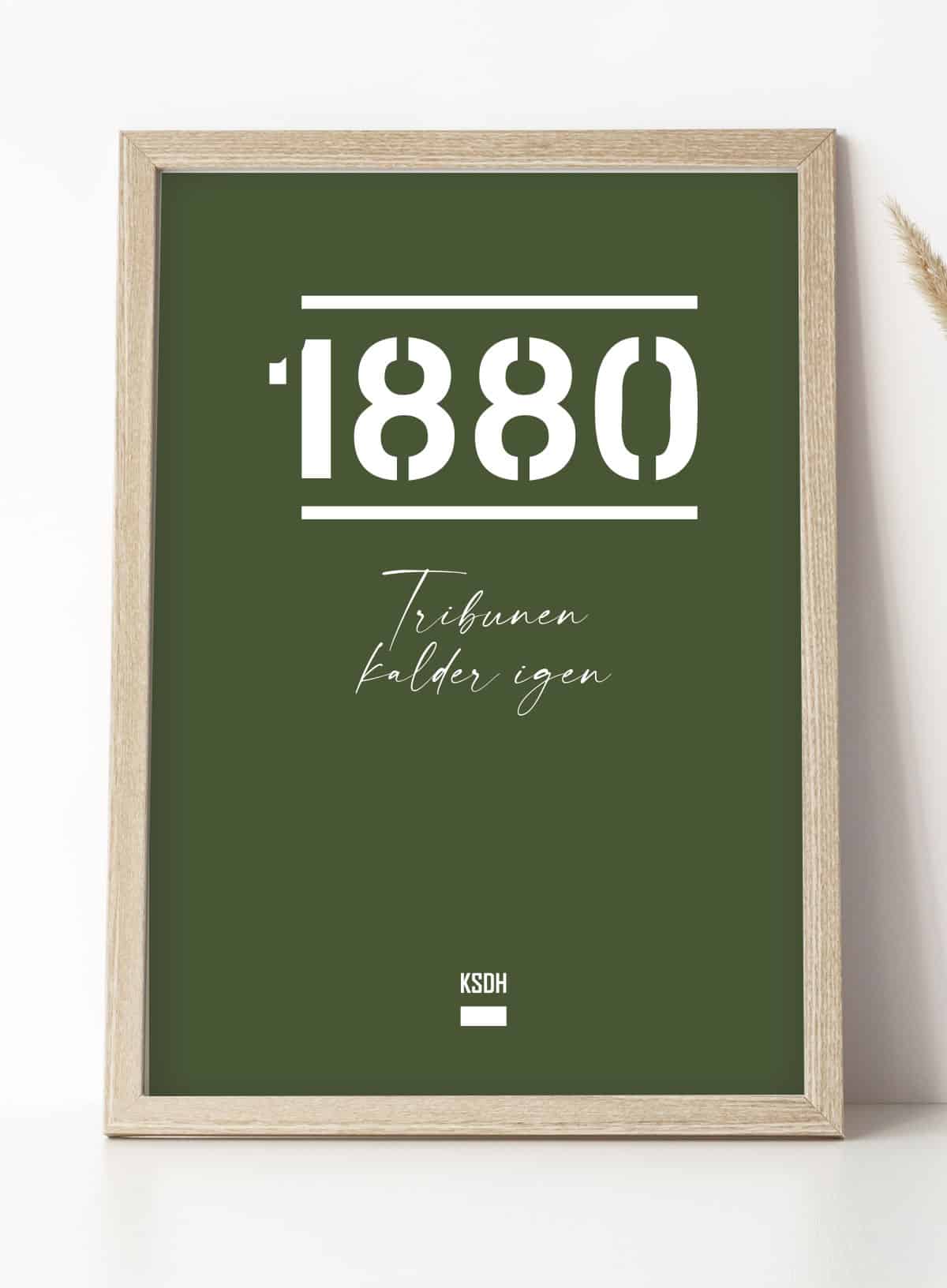 AGF Fodboldplakat 1880 – Tribunen Kalder Igen – A4