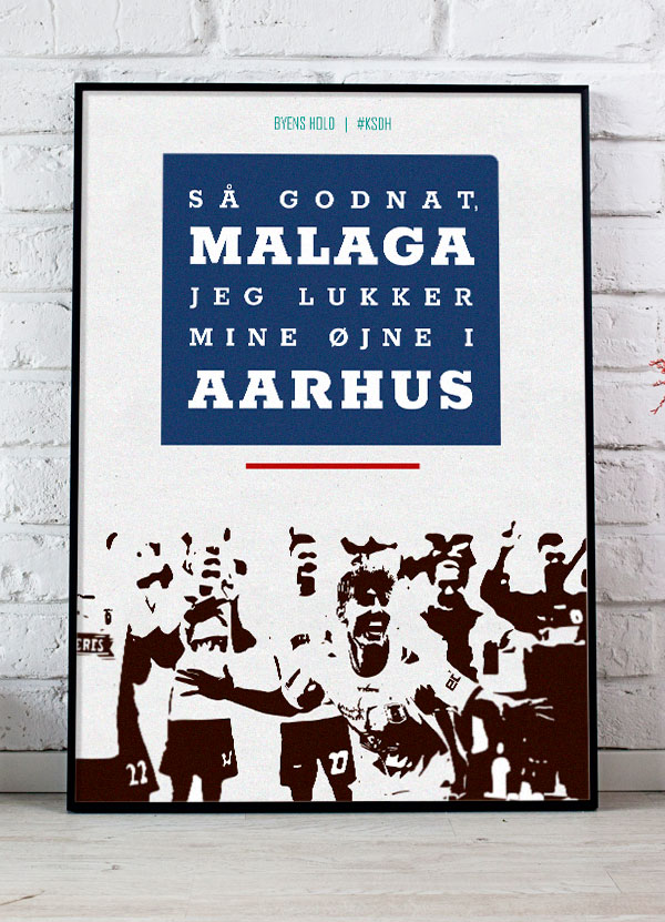 AGF Plakat A4 – Fodboldinspiration til dit hjem