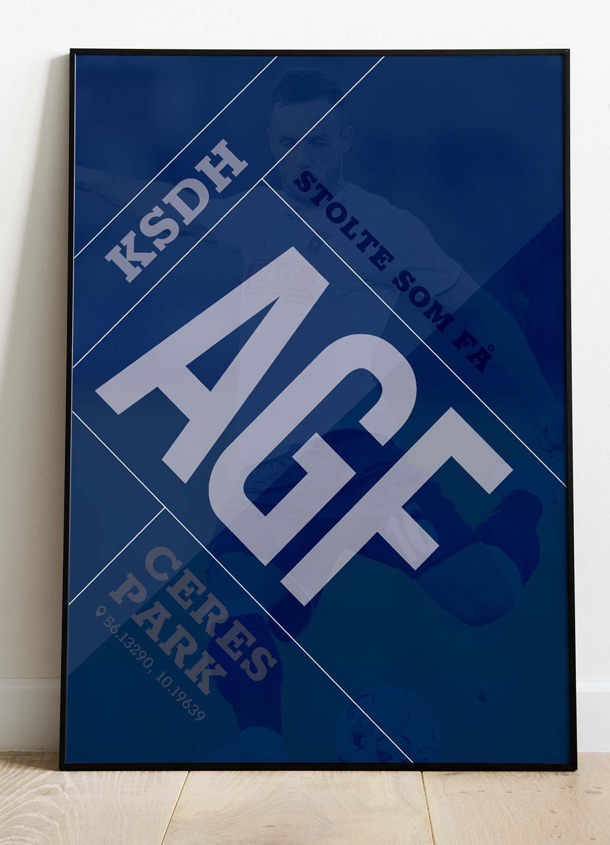 AGF Plakat - Stolte som få - Fodboldplakat A4 Kr. 199,-