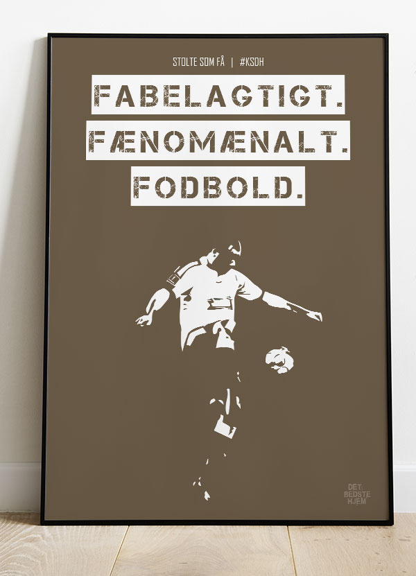 AGF Fodboldplakat - Fabelagtig Brun A4 - Kun 199 kr.