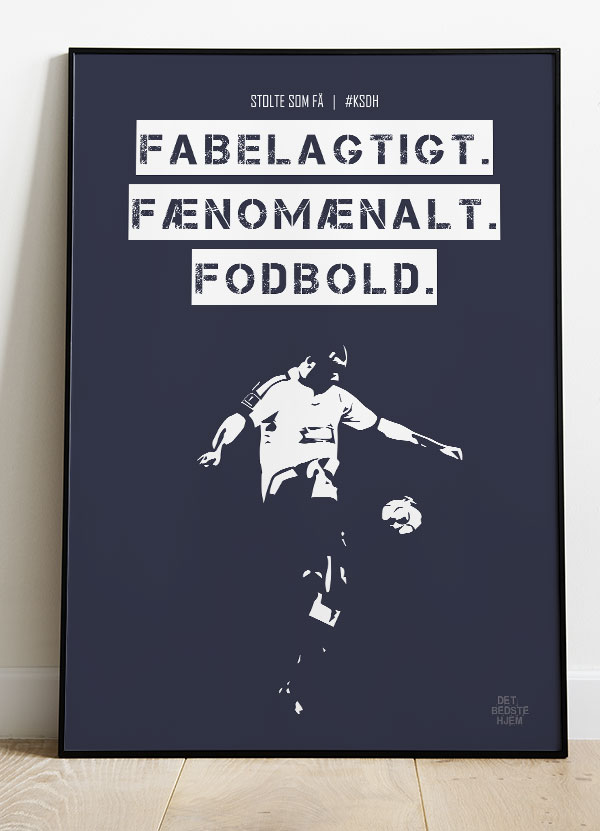 AGF KSDH Fodboldplakat - Fabelagtig Lilla A4 - Kr. 199,-