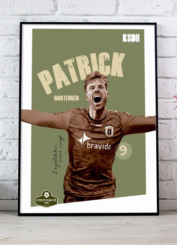 AGF Paddy Plakat – Hyldest til Patrick Mortensen A4