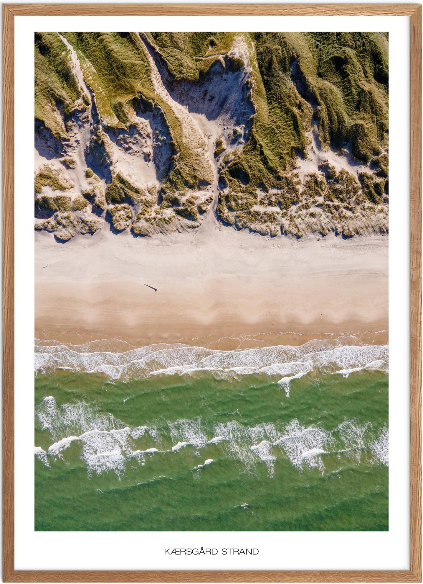 Plakat af Kærsgård Strand | Naturplakat fra Nordjylland