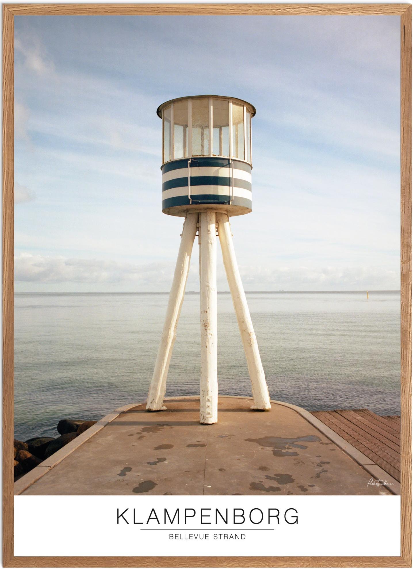 Plakat af Hellerup Strand | Smuk naturplakat