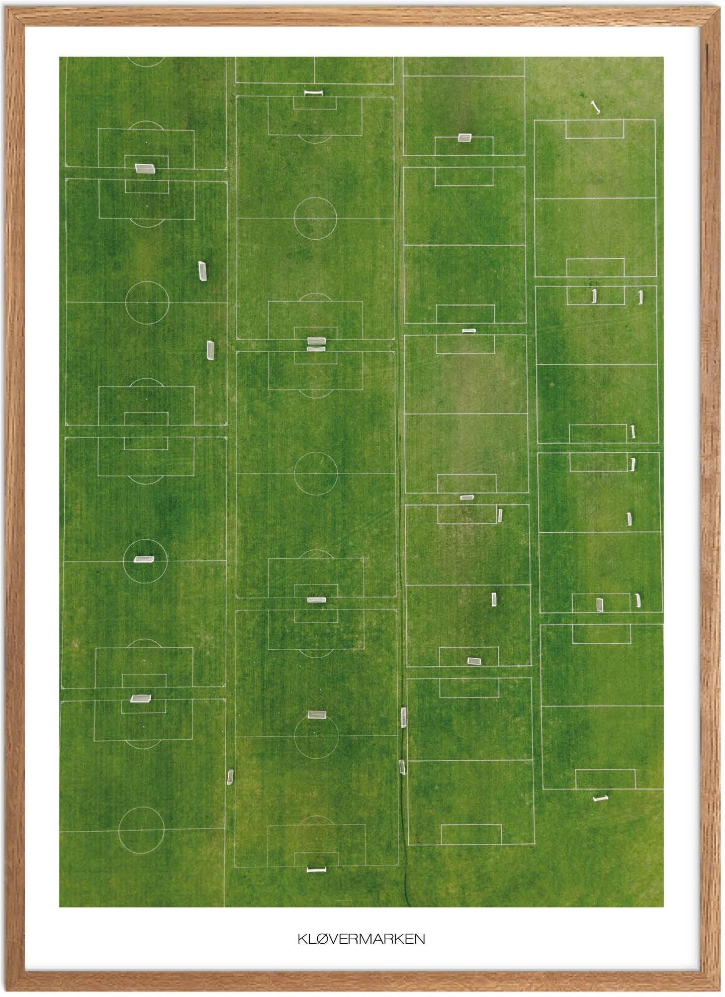 Plakat af Kløvermarken | Naturplakat fra Plakatsnedkeren