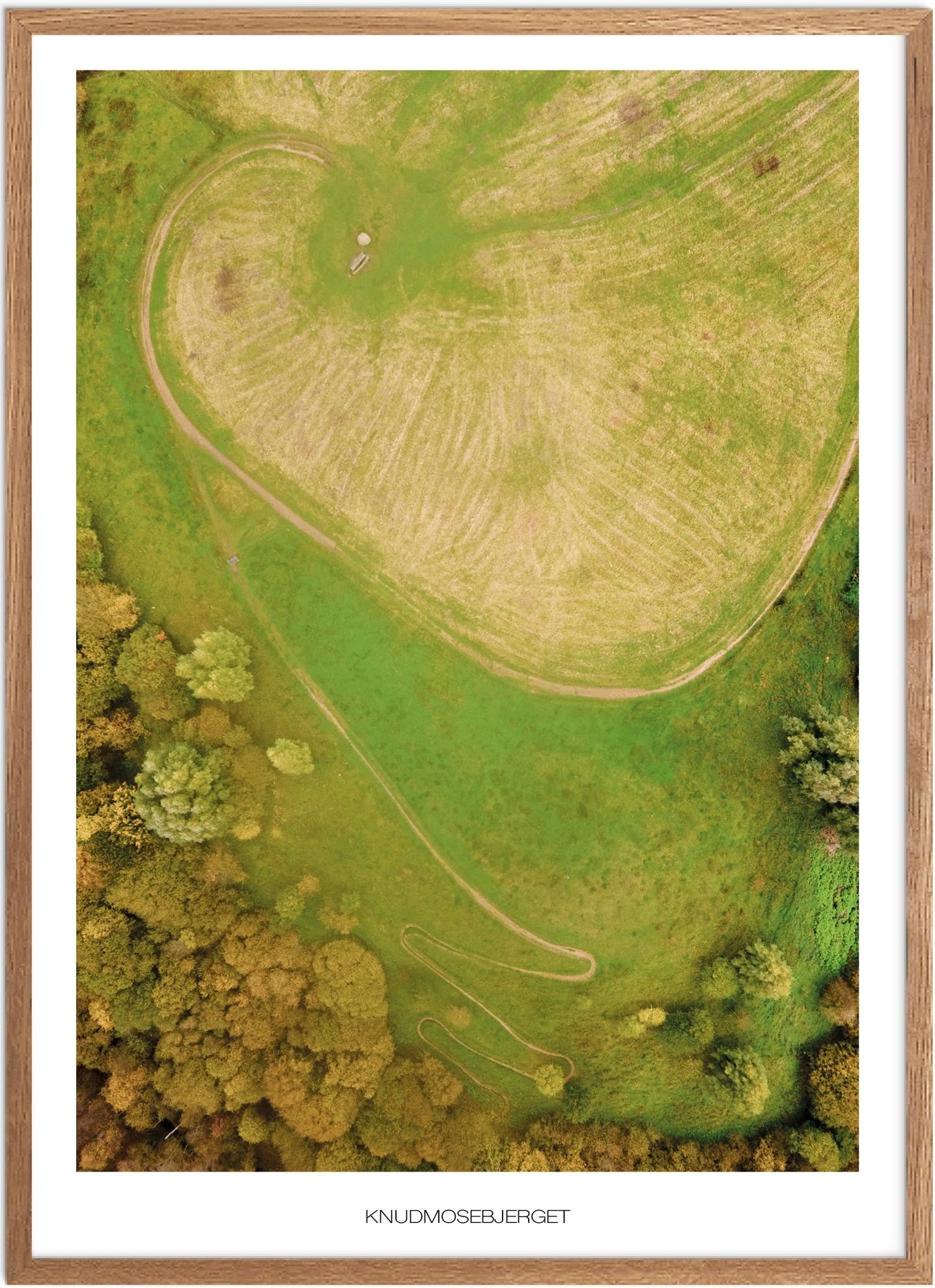 Plakat af Knudmosebjerget | Naturplakat fra Vestjylland