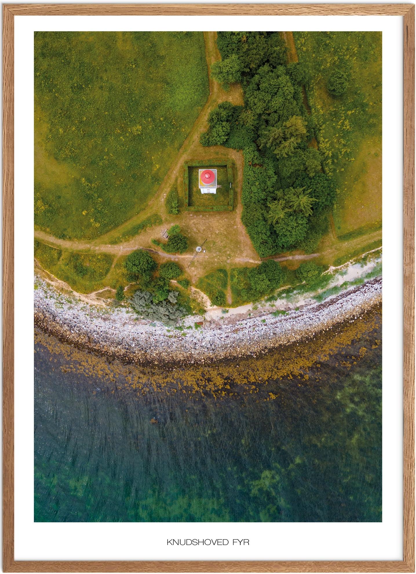 Knudshoved Fyr Plakat | Smuk Naturplakat fra Fyn