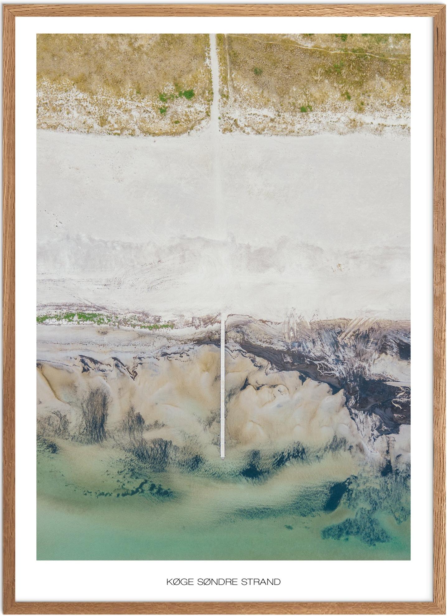 Plakat af Køge Søndre Strand | Naturplakat til hjemmet