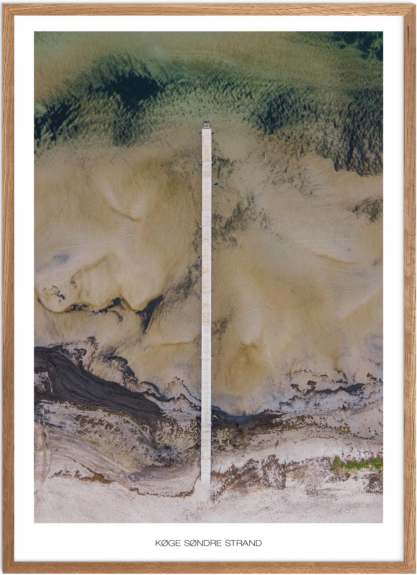 Plakat af Køge Søndre Strand | Naturplakat til hjemmet