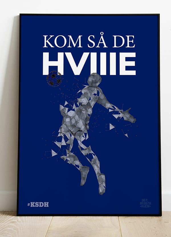AGF Fodboldplakat - Hyldest til De Hviiie - A4 199 kr.